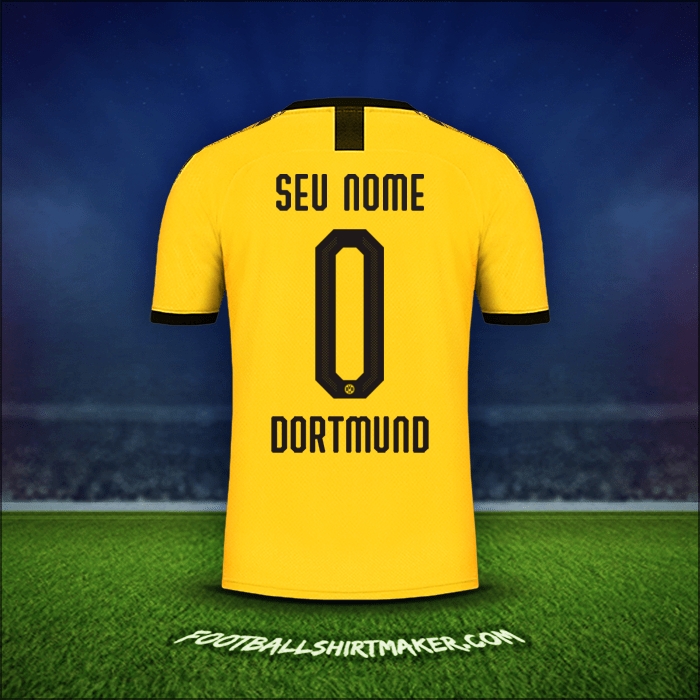 Camisa Borussia Dortmund Cup 2019/20 Principal -  seu nome - 0