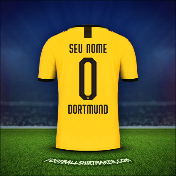 Camisa Borussia Dortmund Cup 2019/20 Principal -  seu nome - 0