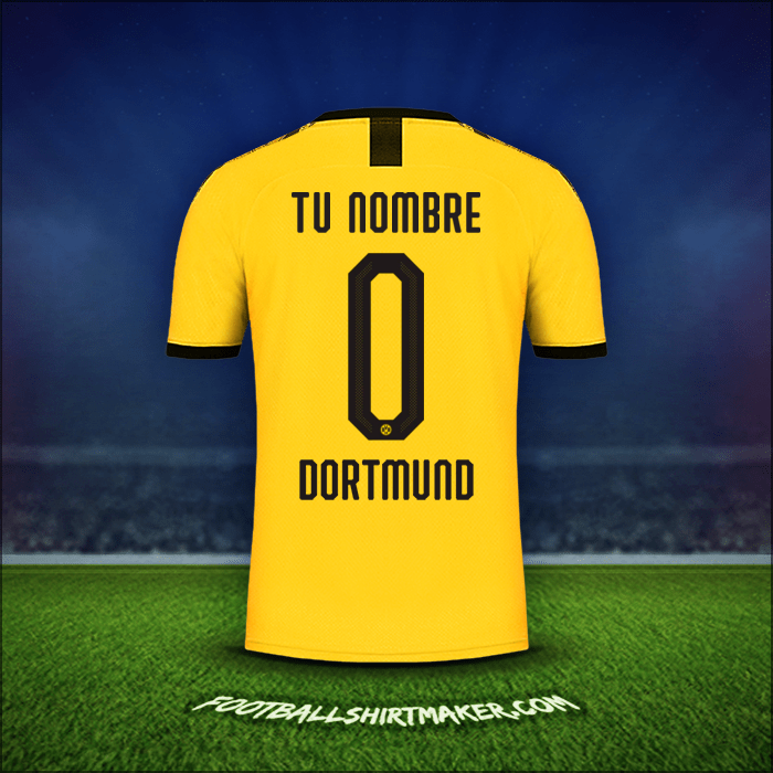 Camiseta Borussia Dortmund Cup 2019/20 Local -  tu nombre - 0
