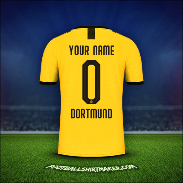 Shirt Borussia Dortmund Cup 2019/20 Home -  your name - 0