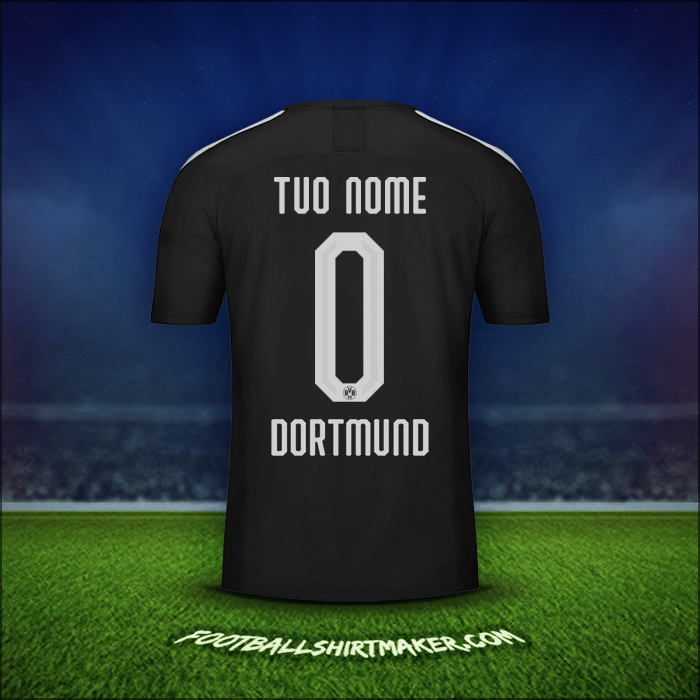 Maglia Borussia Dortmund Cup 2019/20 Seconda -  tuo nome - 0