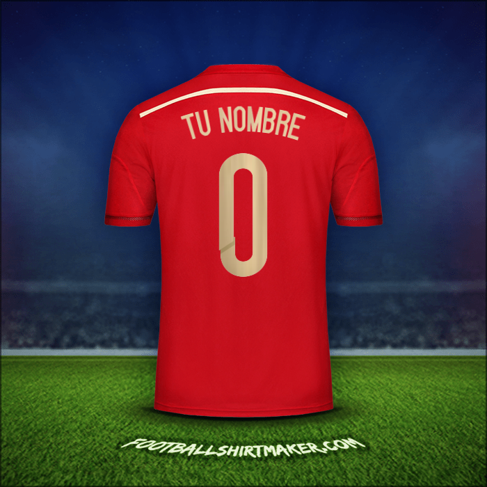 Camiseta España 2014 -  tu nombre - 0