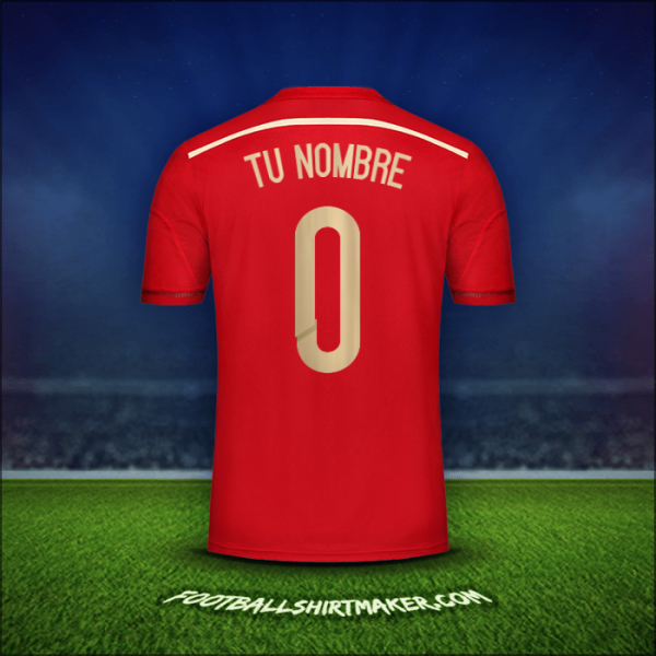 Camiseta España 2014 -  tu nombre - 0