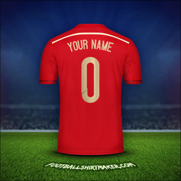 Shirt Spain 2014 -  your name - 0