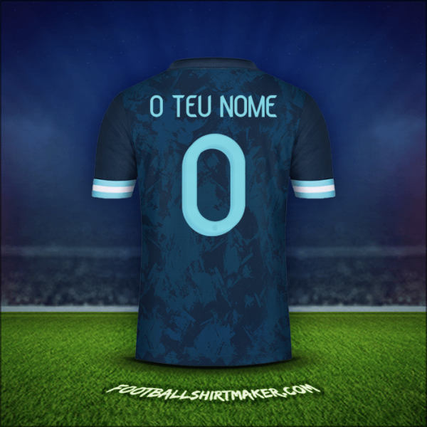 Camisola Argentina 2020/21 Alternativa -  o teu nome - 0