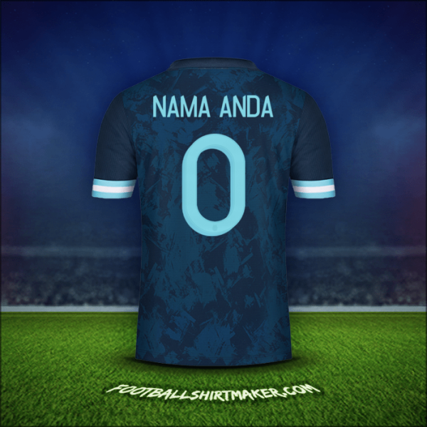 Jersey Argentina 2020/21 Alternatif -  nama anda - 0