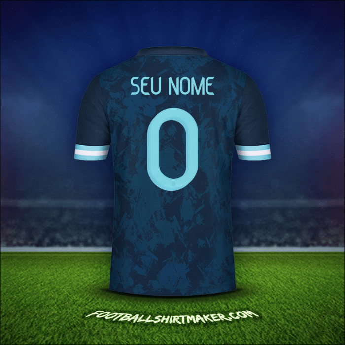 Camisa Argentina 2020/21 Alternativa -  seu nome - 0