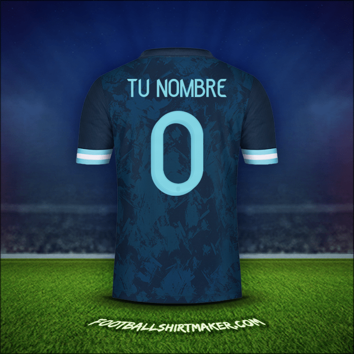 Jersey Argentina 2020/21 Visita -  tu nombre - 0