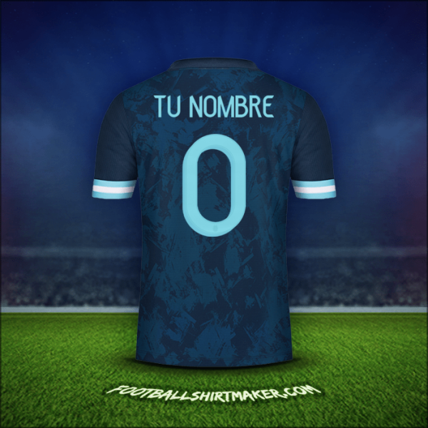 Jersey Argentina 2020/21 Visita -  tu nombre - 0