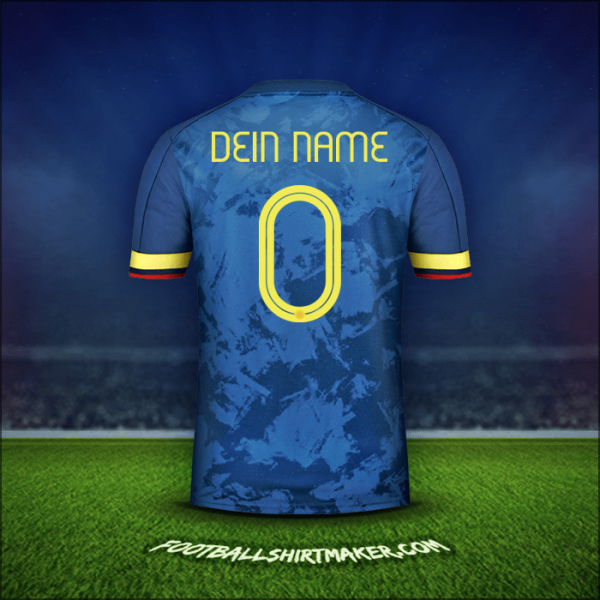 Trikot Kolumbien 2020/21 Auswärts -  dein name - 0