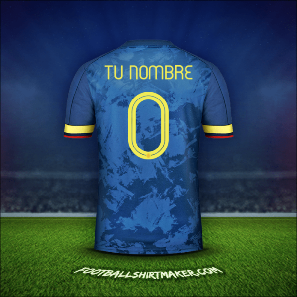 Jersey Colombia 2020/21 Visita -  tu nombre - 0