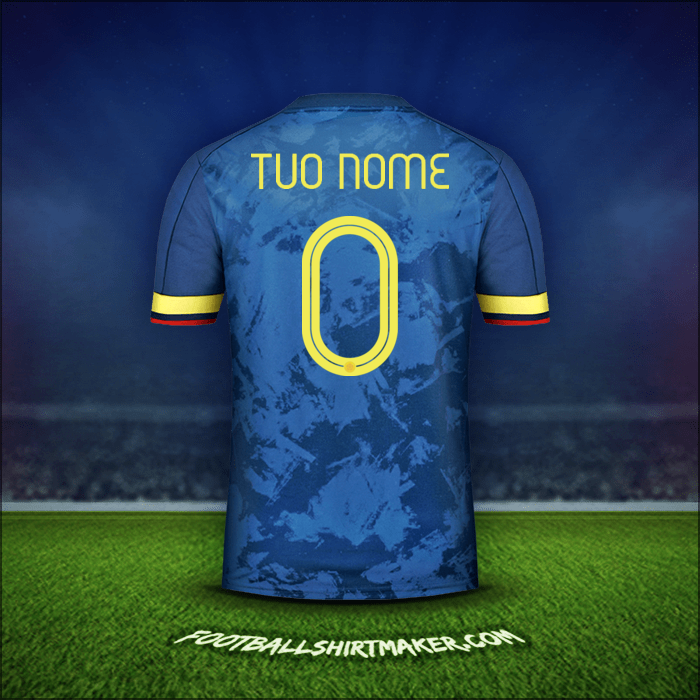 Maglia Colombia 2020/21 Seconda -  tuo nome - 0