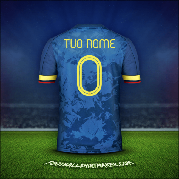Maglia Colombia 2020/21 Seconda -  tuo nome - 0