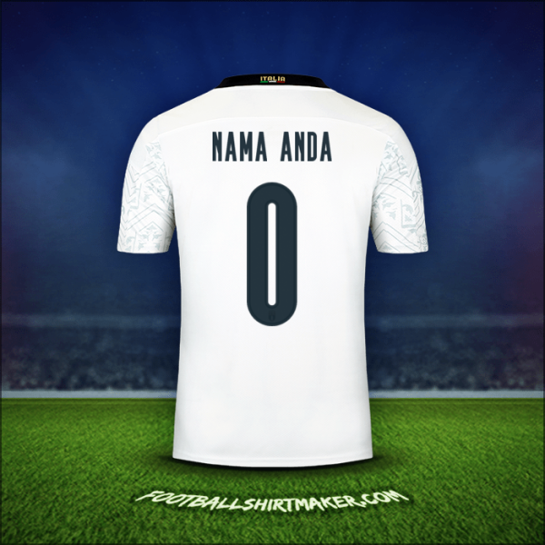 Jersey Italia 2020 Alternatif -  nama anda - 0
