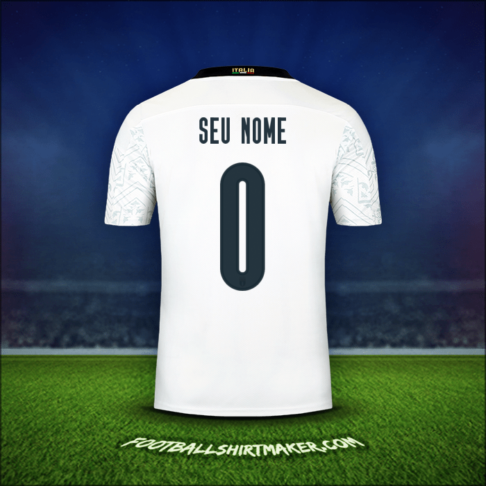 Camisa Itália 2020 Alternativa -  seu nome - 0