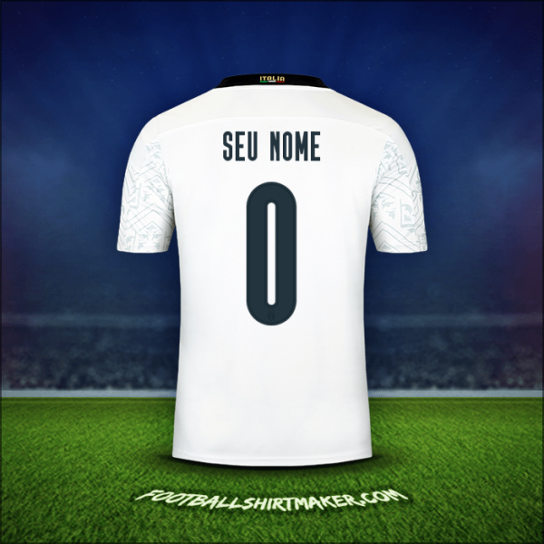 Camisa Itália 2020 Alternativa -  seu nome - 0