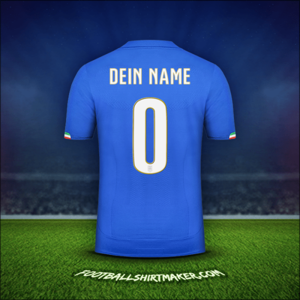 Trikot Italien 2014 -  dein name - 0