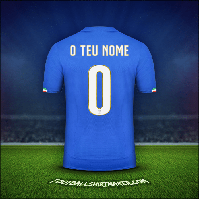 Camisola Itália 2014 -  o teu nome - 0