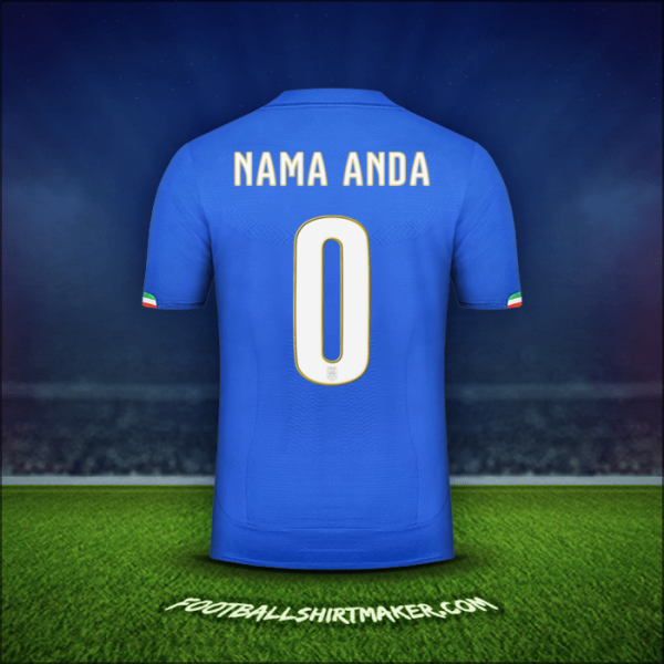 Jersey Italia 2014 -  nama anda - 0