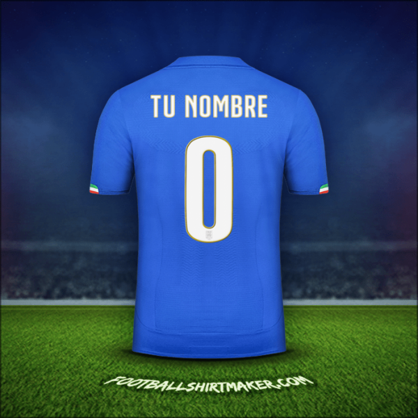 Camiseta Italia 2014 -  tu nombre - 0
