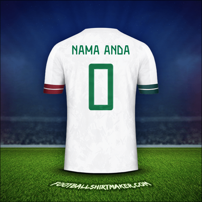 Jersey Meksiko 2020 Alternatif -  nama anda - 0