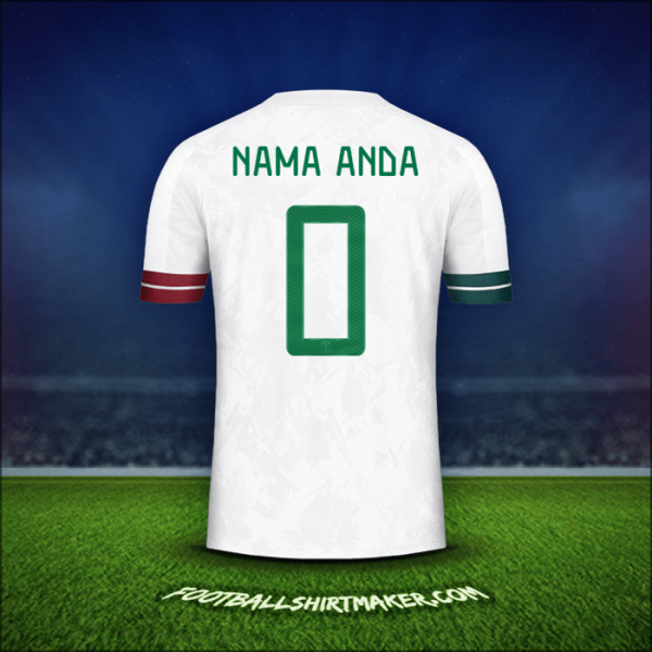 Jersey Meksiko 2020 Alternatif -  nama anda - 0