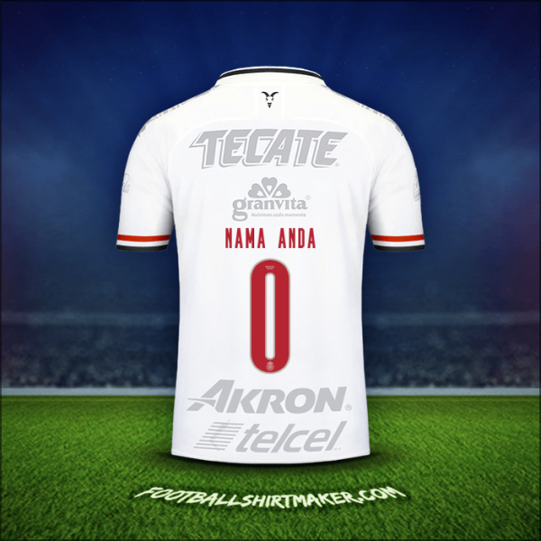 Jersey Guadalajara 2019/20 Ketiga -  nama anda - 0