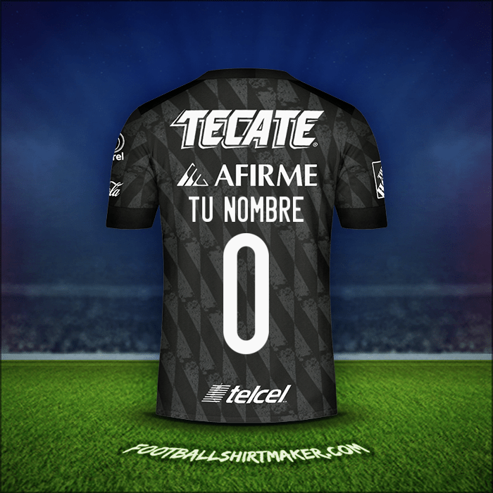 Jersey Tigres UANL 2020 Tercera -  tu nombre - 0