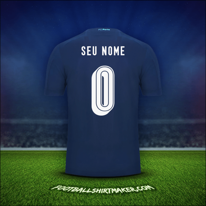 Camisa FC Porto UCL 2019/20 Terceira -  seu nome - 0