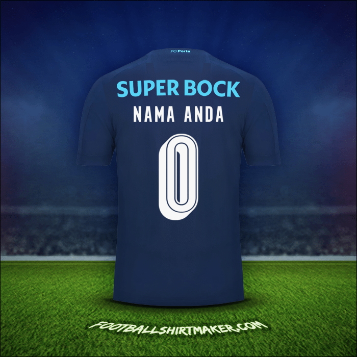 Jersey FC Porto Cup 2019/20 Ketiga -  nama anda - 0
