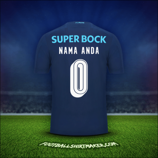 Jersey FC Porto Cup 2019/20 Ketiga -  nama anda - 0
