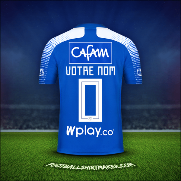 Maillot Millonarios FC 2020 -  votre nom - 0
