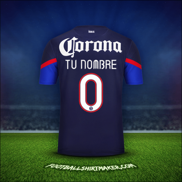 Camiseta Club America 2012/13 Visita -  tu nombre - 0
