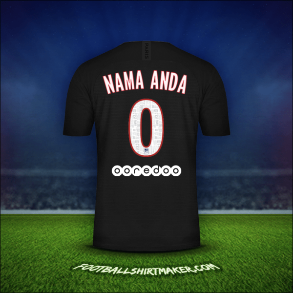 Jersey Paris Saint Germain 2019/20 Keempat -  nama anda - 0