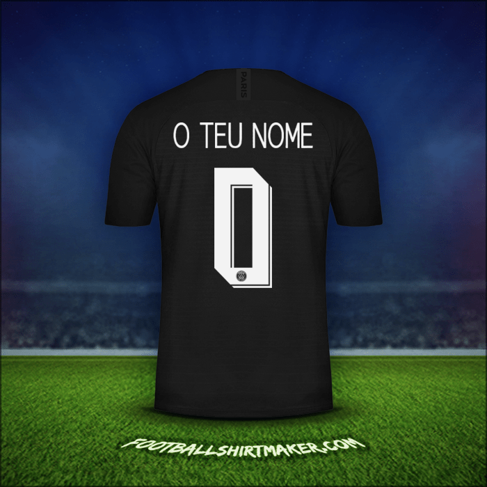 Camisola Paris Saint Germain Cup 2019/20 Quarta -  o teu nome - 0