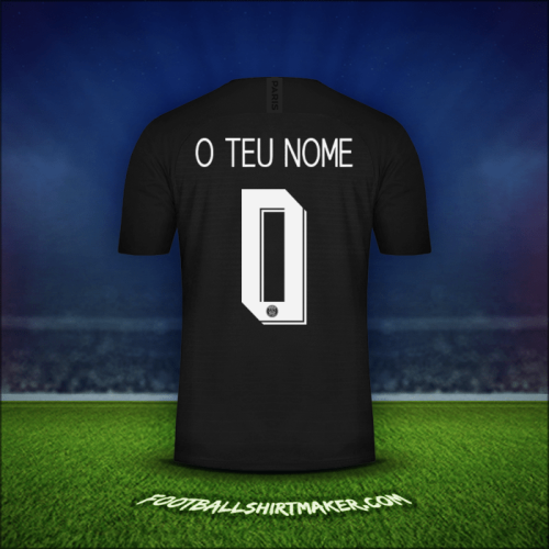Camisola Paris Saint Germain Cup 2019/20 Quarta -  o teu nome - 0