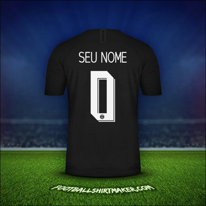 Camisa Paris Saint Germain Cup 2019/20 Quarta -  seu nome - 0