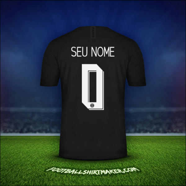 Camisa Paris Saint Germain Cup 2019/20 Quarta -  seu nome - 0