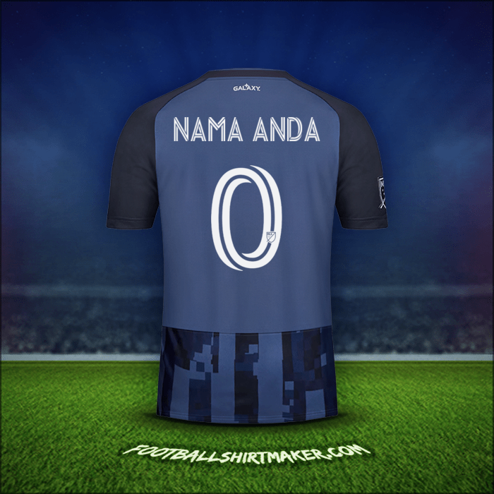 Jersey LA Galaxy 2020 Alternatif -  nama anda - 0