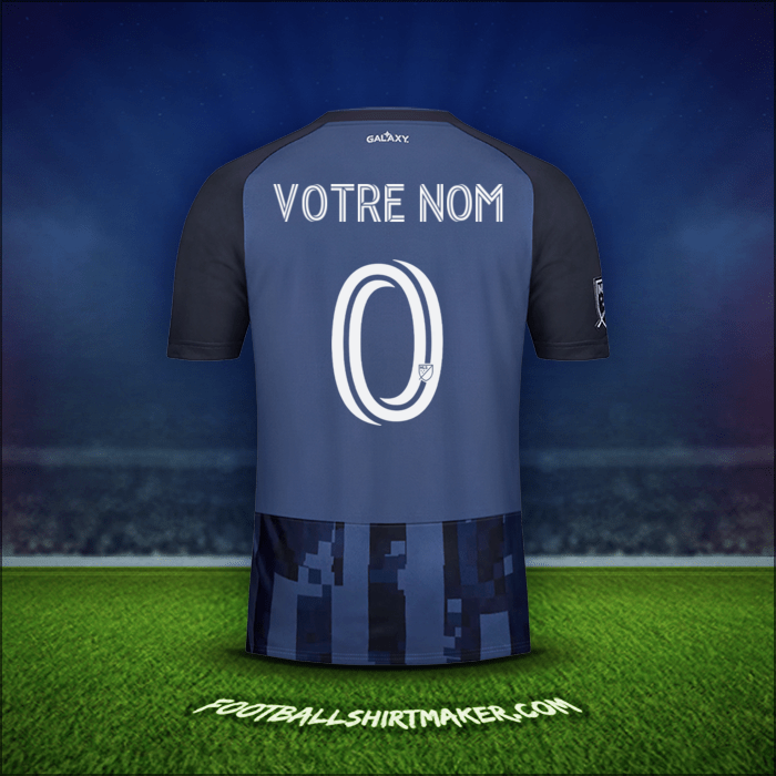 Maillot LA Galaxy 2020 Extérieur -  votre nom - 0