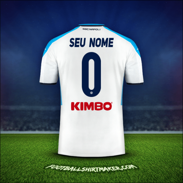 Camisa SSC Napoli 2019/20 Terceira -  seu nome - 0