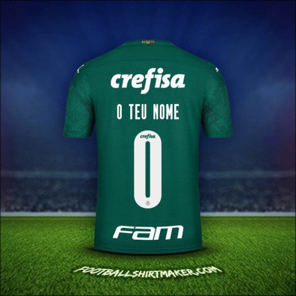 Camisola Palmeiras Libertadores 2020 -  o teu nome - 0