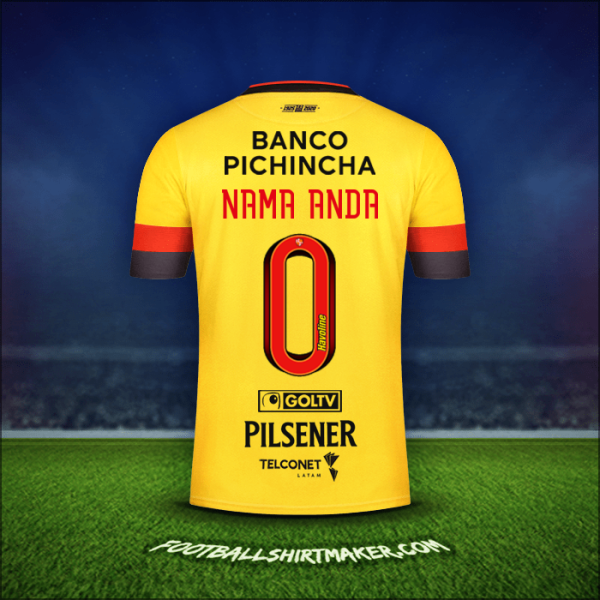 Jersey Barcelona SC 2020 -  nama anda - 0