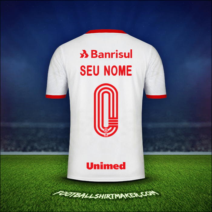 Camisa Internacional 2020 Alternativa -  seu nome - 0