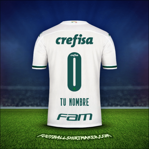 Camiseta Palmeiras 2020 Visita -  tu nombre - 0
