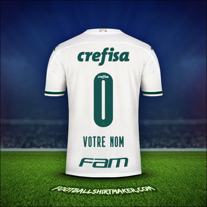 Maillot Palmeiras 2020 Extérieur -  votre nom - 0