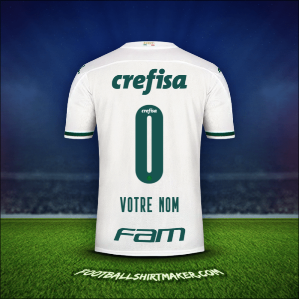 Maillot Palmeiras 2020 Extérieur -  votre nom - 0