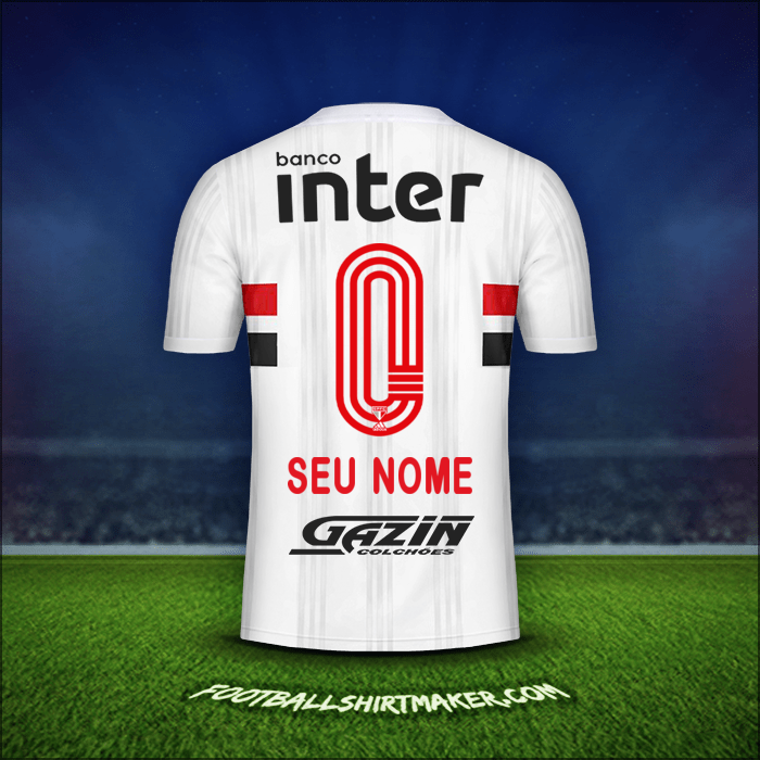 Camisa Sao Paulo FC 2020/21 -  seu nome - 0