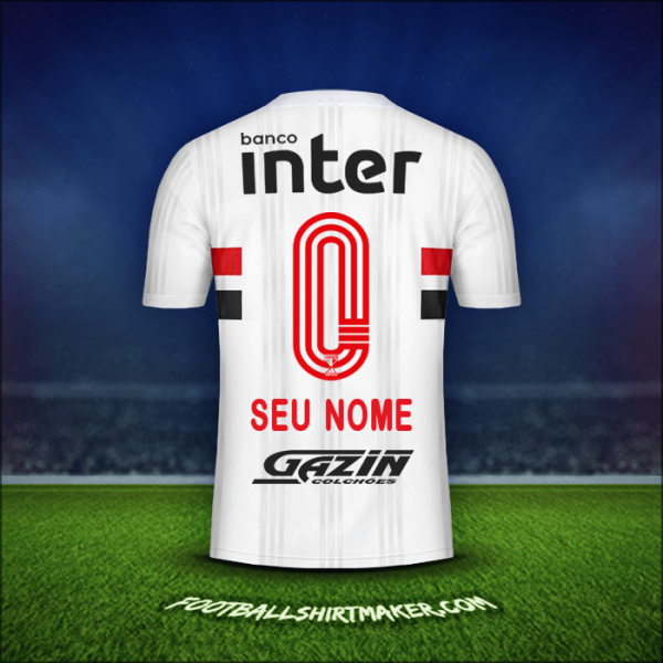 Camisa Sao Paulo FC 2020/21 -  seu nome - 0