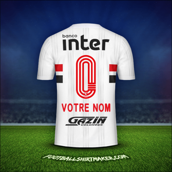 Maillot Sao Paulo FC 2020/21 -  votre nom - 0